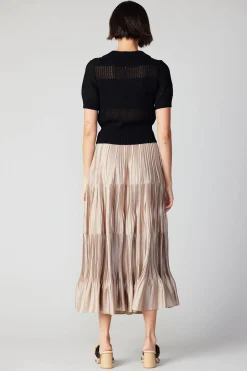 Discount Cropped Knit Top Women Knitwear | Short Sleeve Tops