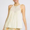 Online Crotchet Yoke Top Women Sleeveless Tops | Sweaters
