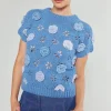 Best 3D Floral Crochet Top Women Knitwear | Short Sleeve Tops