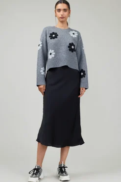 Clearance Daisy Embroidered Sweater Women Knitwear | Sweaters
