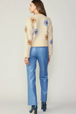 Sale Daisy Embroidered Sweater Women Knitwear | Sweaters