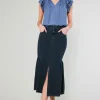New Denim Midi Skirt Women Skirts