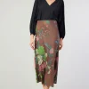 Best Floral Bias Skirt Women Skirts