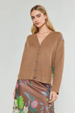 Clearance Floral Contrast Cardigan Women Knitwear | Cardigans