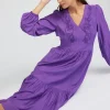 Best Floral Embroidered Maxi Dress Women Midi Dresses