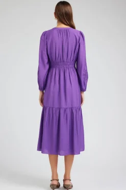 Best Floral Embroidered Maxi Dress Women Midi Dresses