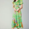 Discount Floral Pattern Maxi Dress Women Maxi Dresses