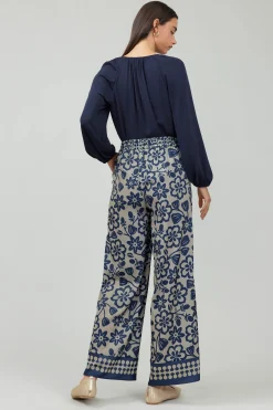 Online Floral Patterned Pull On Pants Women Pants