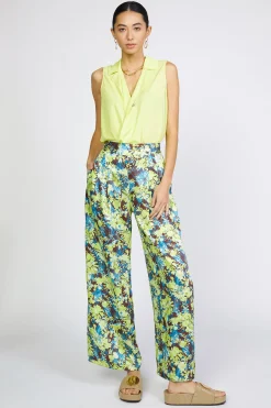 Clearance Floral Print Wide Pants Women Pants
