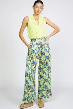 Clearance Floral Print Wide Pants Women Pants