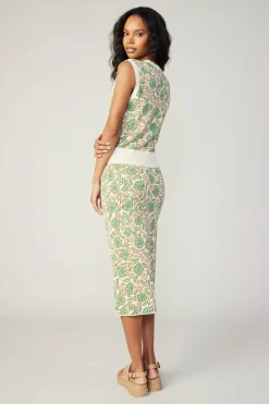 Discount Floral Sweater Vest Women Knitwear | Sweaters