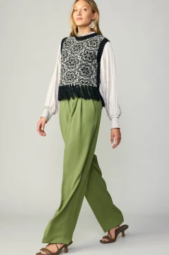 Fashion Floral Tassel Sweater Vest Women Sweaters