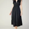Clearance Florence Ruffled Midi Dress Women Midi Dresses
