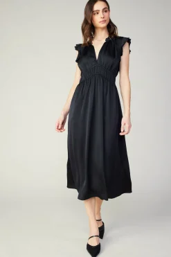 Clearance Florence Ruffled Midi Dress Women Midi Dresses