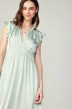 Clearance Florence Ruffled Midi Dress Women Midi Dresses