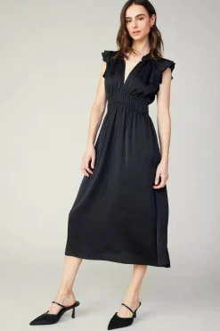 Clearance Florence Ruffled Midi Dress Women Midi Dresses