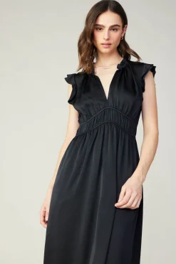 Clearance Florence Ruffled Midi Dress Women Midi Dresses