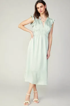 Clearance Florence Ruffled Midi Dress Women Midi Dresses