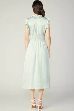 Clearance Florence Ruffled Midi Dress Women Midi Dresses