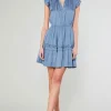 Online Flutter Sleeve Mini Dress Women Mini Dresses