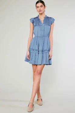 Online Flutter Sleeve Mini Dress Women Mini Dresses