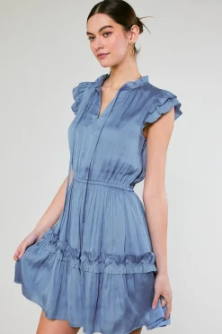 Online Flutter Sleeve Mini Dress Women Mini Dresses