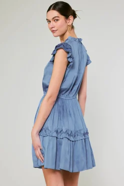 Online Flutter Sleeve Mini Dress Women Mini Dresses