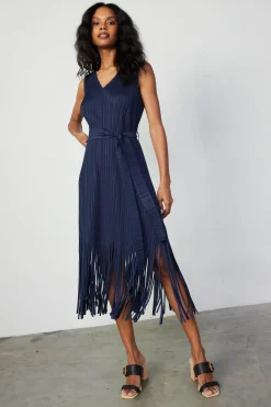 Best Fringe Skirt Midi Dress Women Midi Dresses