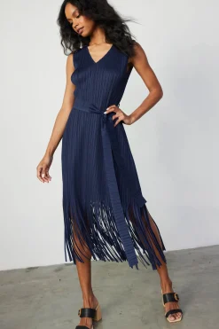 Best Fringe Skirt Midi Dress Women Midi Dresses