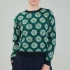 Clearance Geo Floral Pullover Sweater Women Knitwear | Long Sleeve Tops