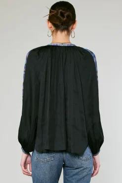 Clearance Geometric Patterned Blouse Women Long Sleeve Tops