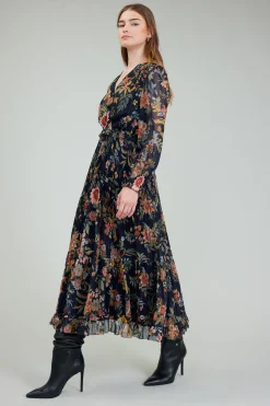Hot Glimmer Botanical Maxi Dress Women Maxi Dresses