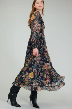 Hot Glimmer Botanical Maxi Dress Women Maxi Dresses
