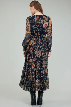Hot Glimmer Botanical Maxi Dress Women Maxi Dresses