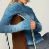 Outlet Gradient Sweater Top Women Sweaters