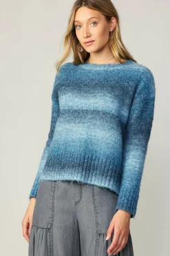 Outlet Gradient Sweater Top Women Sweaters