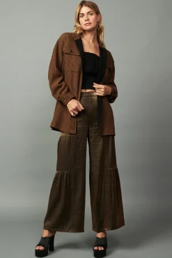 Online Houndstooth Oversized Jacket Women Coats & Jackets