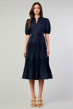 Online Ilana Pleated Midi Dress Women Midi Dresses