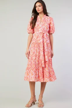 Hot Ilana Pleated Midi Dress Women Midi Dresses