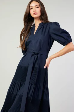Online Ilana Pleated Midi Dress Women Midi Dresses