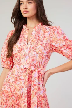 Hot Ilana Pleated Midi Dress Women Midi Dresses
