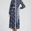 Sale Kaleidoscope Motif Maxi Dress Women Maxi Dresses | Midi Dresses