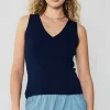 Outlet Knit Tank Top Women Knitwear | Sleeveless Tops