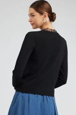 Online Lace Detail Sweater Top Women Knitwear | Sweaters