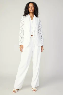 Online Lace Single Breasted Blazer Women Coats & Jackets