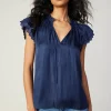 Sale Layered Lace Sleeve Top Women Short Sleeve Tops