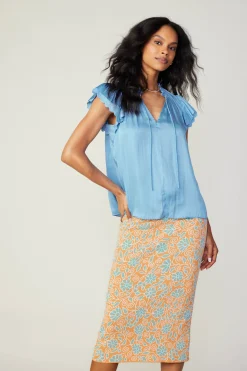 Hot Layered Lace Sleeve Top Women Short Sleeve Tops