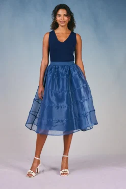 Hot Lined Organza Skirt Women Skirts