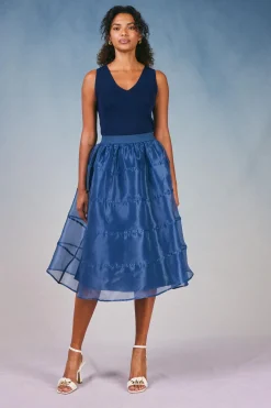 Hot Lined Organza Skirt Women Skirts
