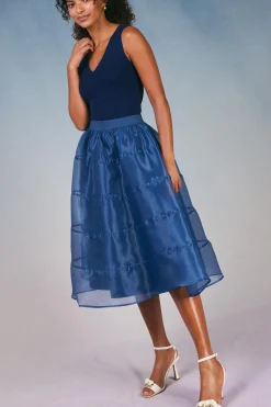 Hot Lined Organza Skirt Women Skirts